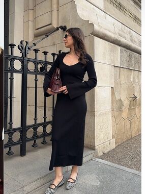 nakd maxi dress NAKD Striped Sweater Maxi Dress by NAKD